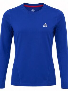 Adidas Techfit Climalite Long Sleeve Compression Shirt Blue Size S